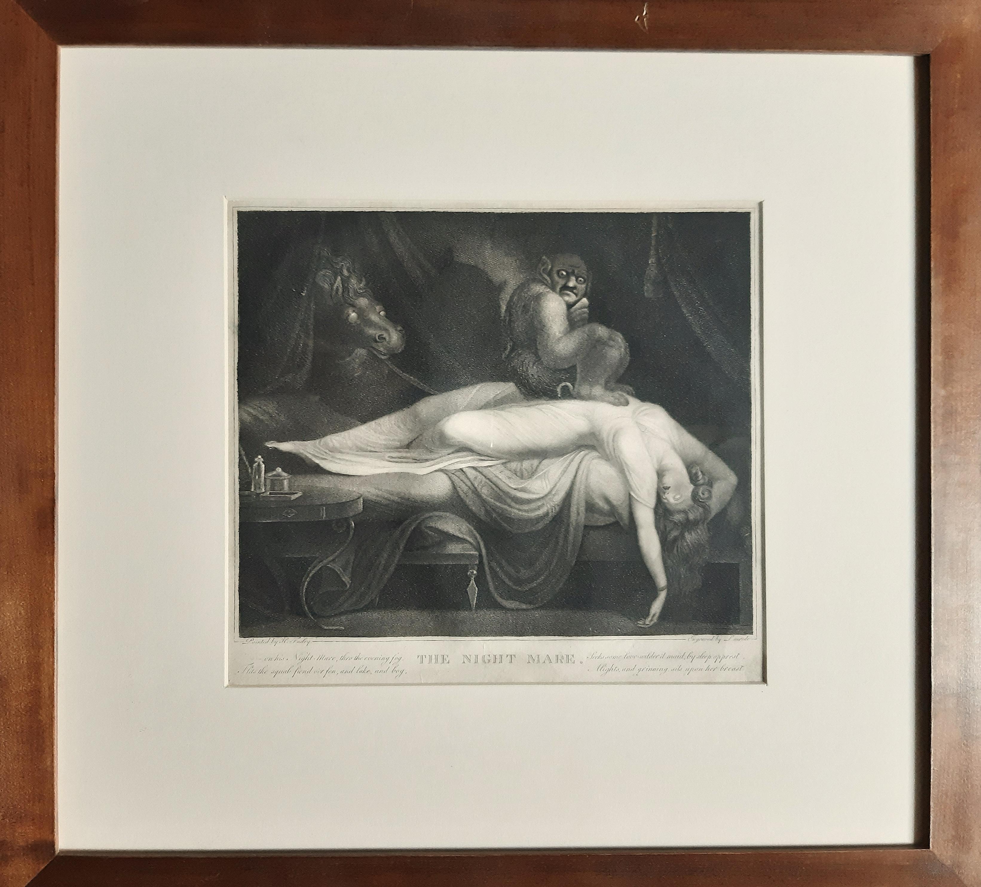 The Nightmare - Original Etching by Laurède After J.H. Fussli - 1782 - Print by Johann Heinrich Fussli (After)