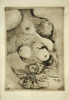 Banchetto d’Amore - Original Etching by A. Martini - 1917