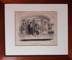 Foetus Politiques Morts-Nés - Original Lithograph by Foetus C.-J. Traviès - 1834