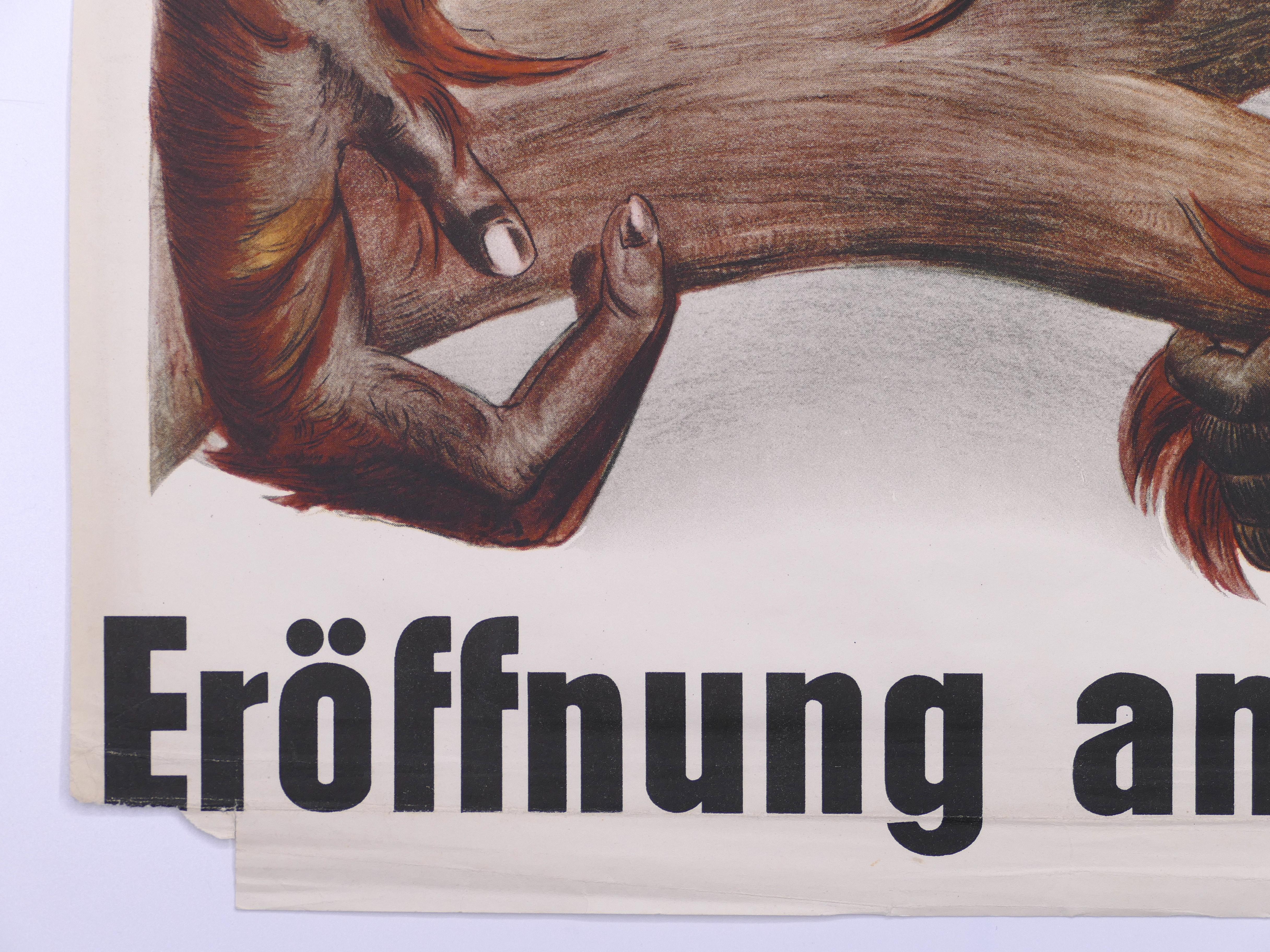 Dresden Zoological Garden - Offset Print After Etha Richter - 1960s For Sale 2