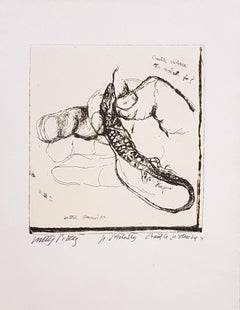 Unnecessary Violence - Original Etching by Walter Piacesi - 1970