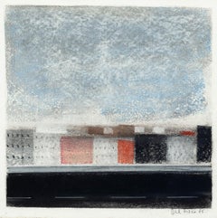 Landscape - Original Pastel Drawing by O. Del Turco - 1986