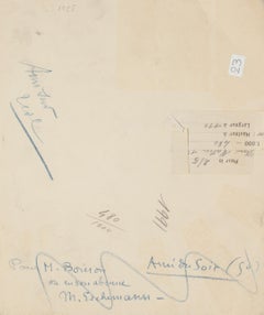 Study for Satyrical Characters – Chinesische Tuschezeichnung von E. Hugon – 1991