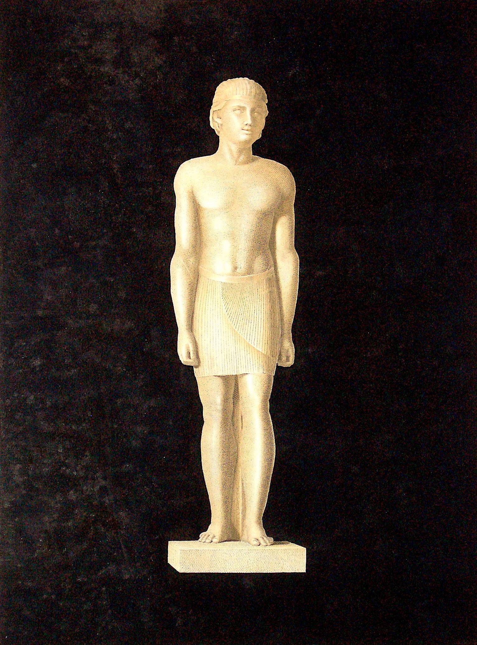 Giovanni Foto Veneto Figurative Print - Egyptian Idol - Origina Etching After Agostino Tofanelli - 1821
