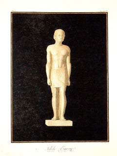 Idolo egizio - Acquaforte Origina dopo Agostino Tofanelli - 1821