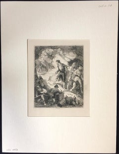 Discovery of Captain Grant and hi - Etching by PHIZ - Mid 19th Century