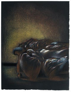 Femme nue Allonge sur Canap - Lithographie originale de B. Kelly - 1980