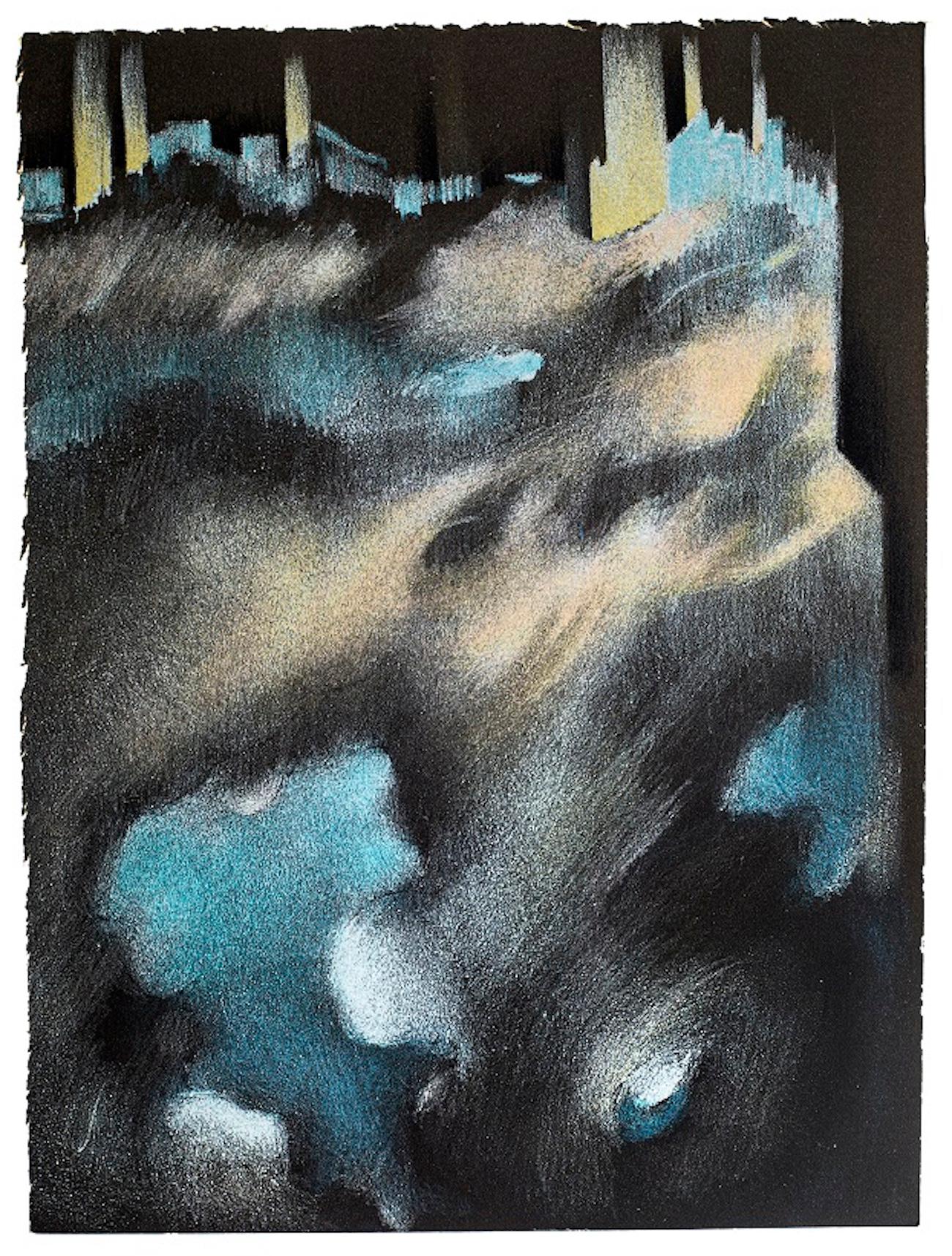 Bernadette Kelly - Femme Nue Allonge - Lithographie originale de B. Kelly - années 1980 en vente