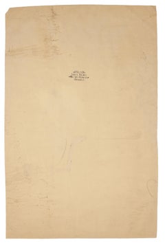 Stained Glass Window Wit - Tempera on Paper by L. Balmet - Early 20th Century