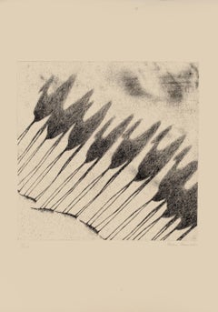 Shadow of Camels - Gravure originale de Tullio Diamanti - 1980 environ