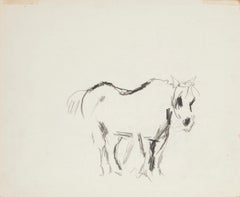 Horse - China Ink Drawing - Mid 20th Century