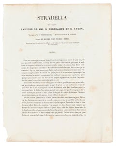 Stradella - Lithograph - 1838