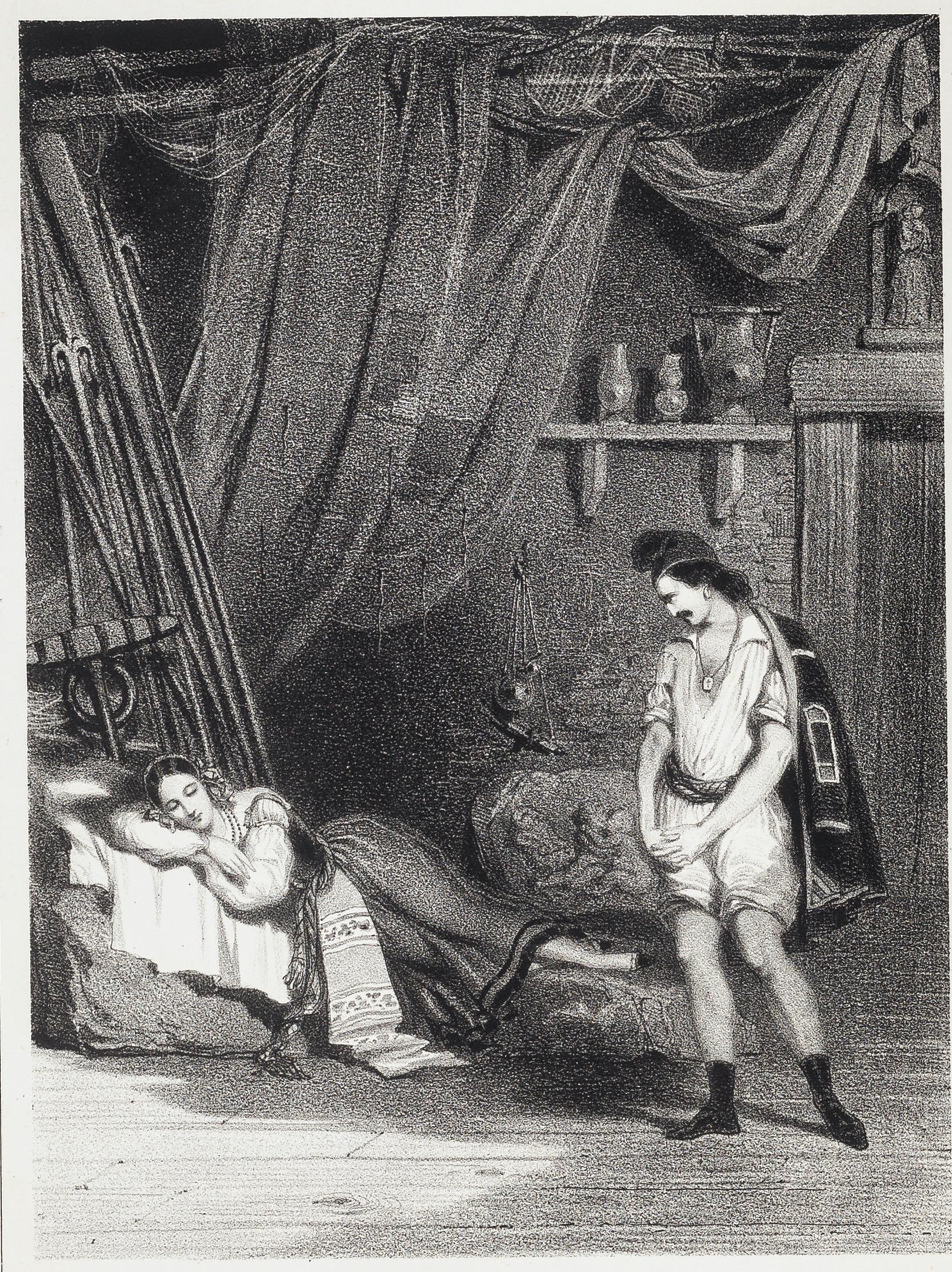 Charles Deshays Figurative Print - La Muette de Portici - Lithograph - 1870