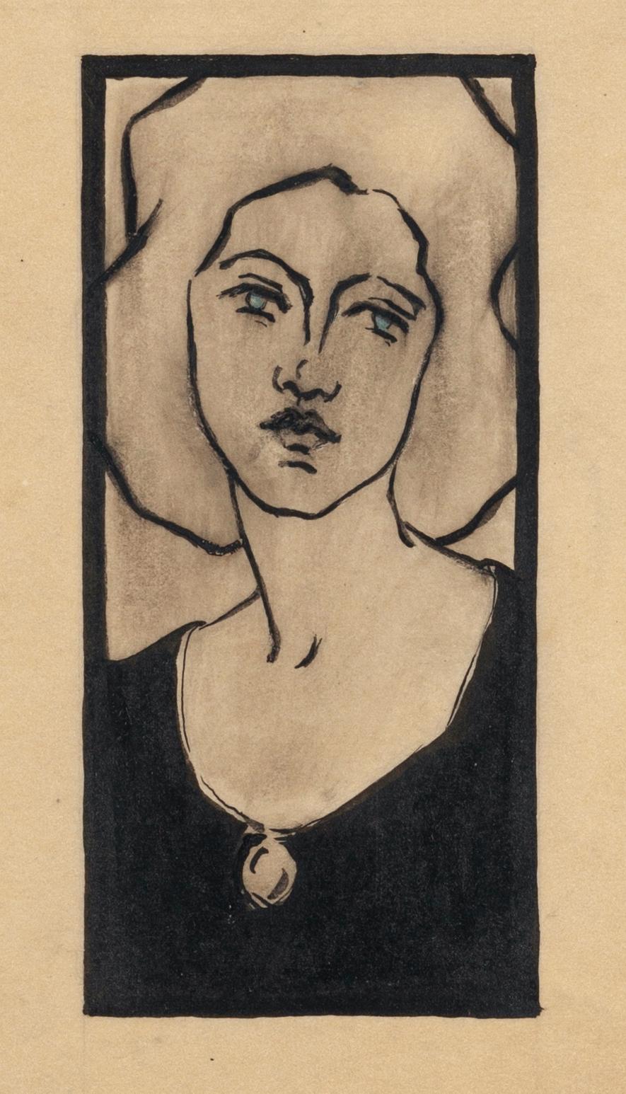 Frau ist eine Originalzeichnung mit gemischten Medien auf Papier, die von Angelo Griscelli (1893-1978) realisiert wurde.

Der Erhaltungszustand der Kunstwerke ist sehr gut.

Das Kunstwerk stellt eine Frau mit einem Gefühl von Traurigkeit und