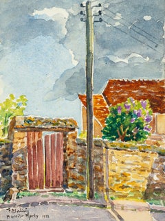 Villa - Watercolor by French Master - 1933
