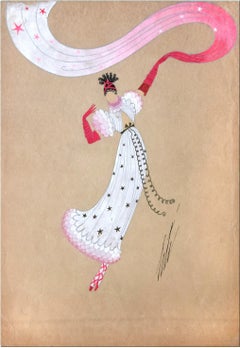 Danseuse à l'Écharpe - Mixed Media by Erté - 1940s