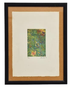 Grüne Komposition  - Radierung von Nino Cordio – 1995