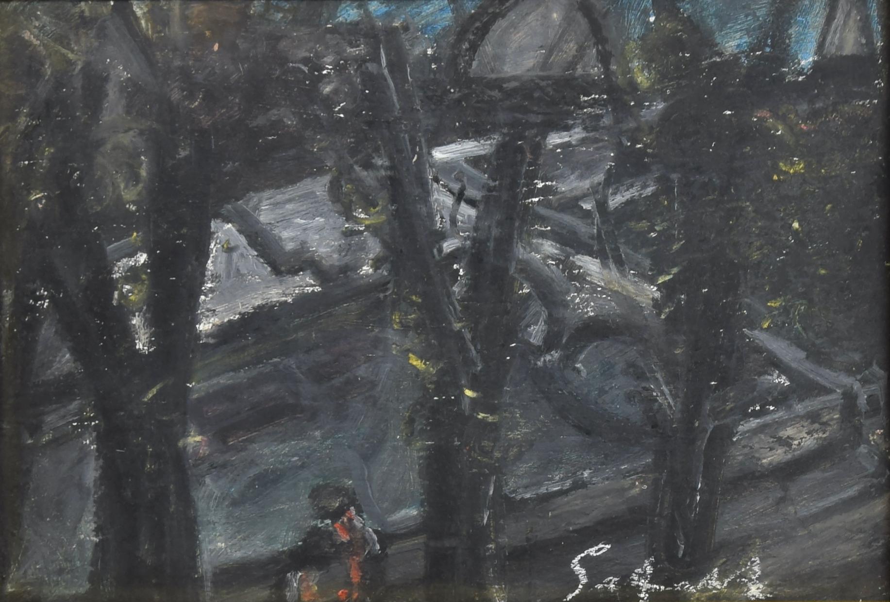 Nazareno Gattamelata - Olio originale su tavola di N. Gattamelata - Anni '70 - Painting di Nazareno Gattamenata