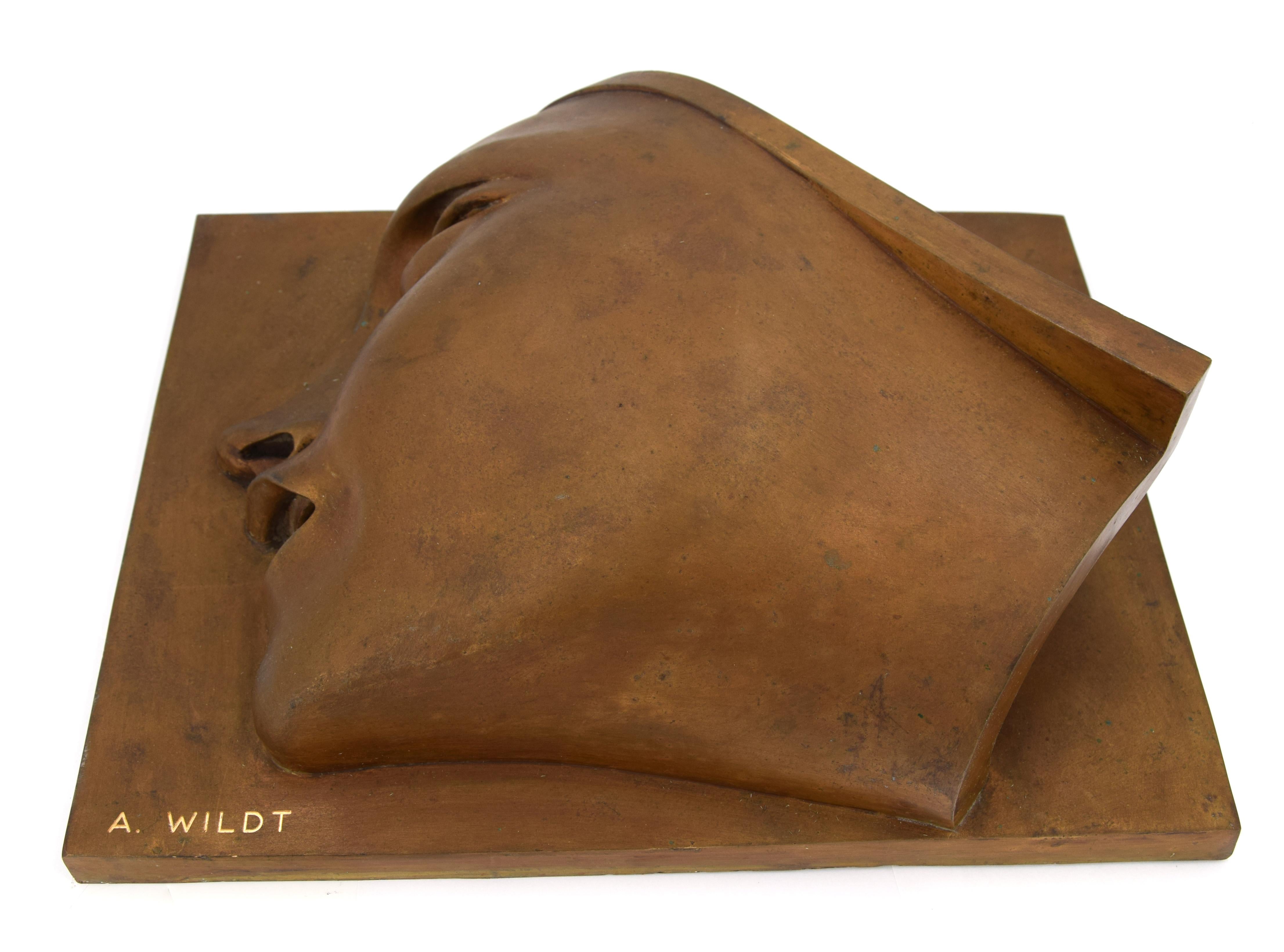 Victor Victory - Bronzeskulptur nach A. Wildt - 1990 – Sculpture von Adolfo Wildt