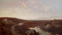 Paesaggio - Olio su tela di Giulio Aristide Sartorio - 1890 ca.