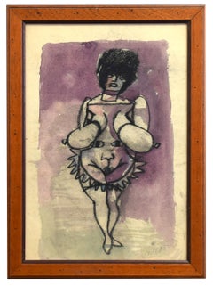Provocation - Mixed Media by M. Maccari - 1960s