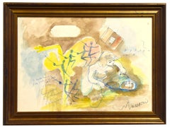 Il sogno - Tecnica mista di M. Maccari - Anni '60