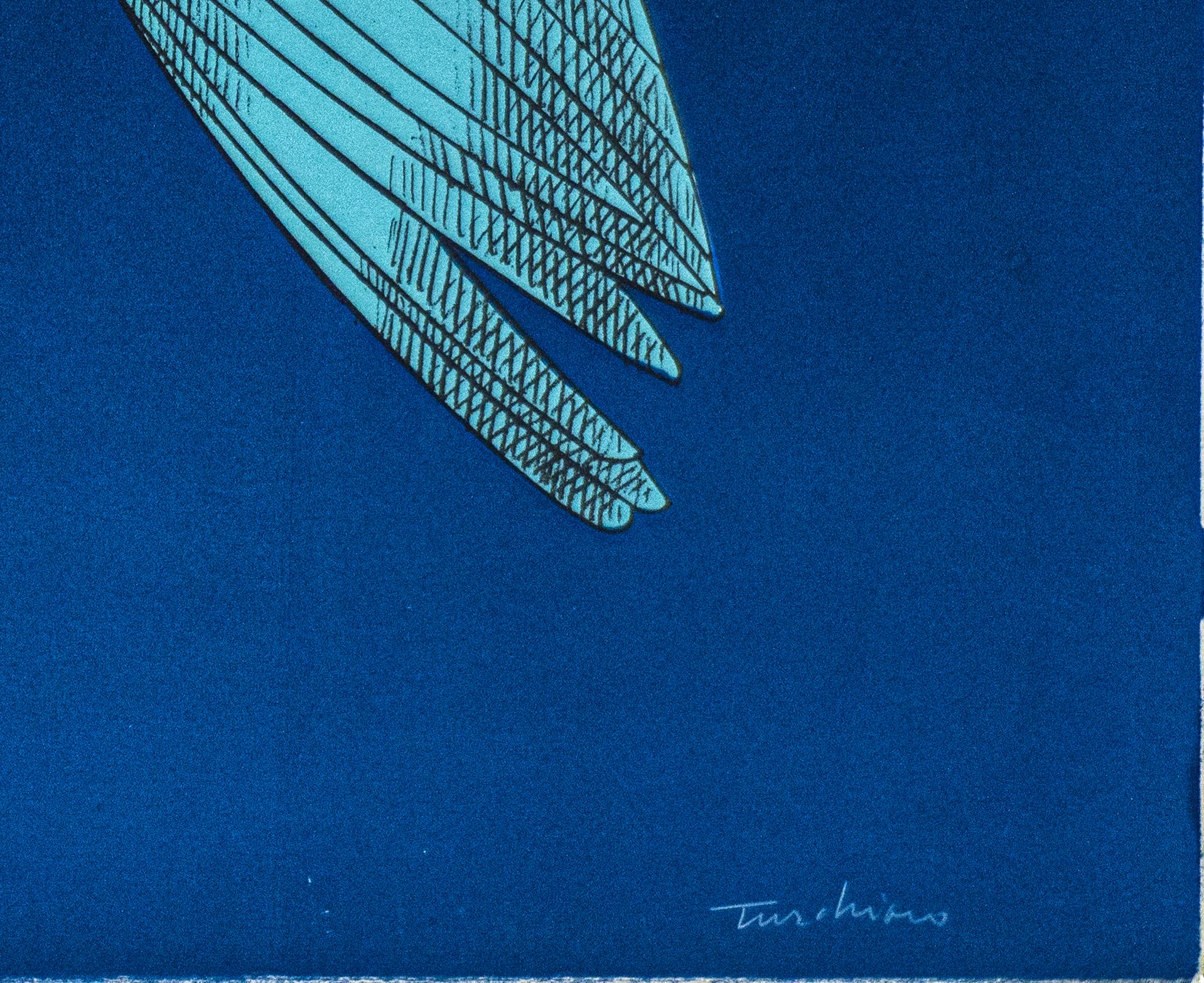 The Mechanical Bird - Original Lithograph by Aldo Turchiaro - 1980 1