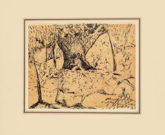 The Dance - Original China Ink Drawing by Beppe Guzzi - 1950s