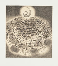 Gravure en spirale d'origine d'Edo Janich, années 1970