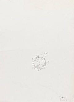 Akt – Federzeichnung von Boris Ravitch – Mitte des 20. Jahrhunderts