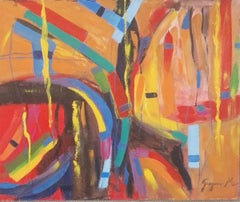 Joyful Composition - Acryl auf Sperrholz von M. Goeyens - 2019