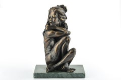 A Swedish Girl - Bronze Sculpture by C. Mongini - Late 1900
