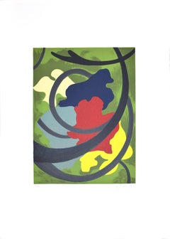 Composición Abstracta - Serigrafía Original de A. Fanfani - 1972