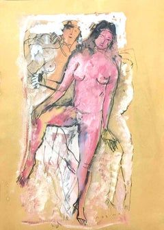 Nude of Woman - Original Mixed Media by Marino Marini - 1930s