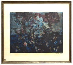 Blumenkomposition – Radierung von Nino Cordio – 1967