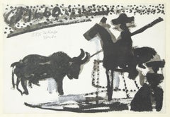 Hommage à Picasso - Techniques mixtes de G. P. Berto - 1975