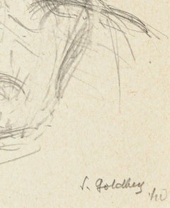 Gloom - Disegno originale a matita di S. Goldberg - 1940