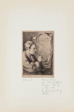 Toute Sorte le Têtes - Etching by Ferdinand Landerer - Late 18th century