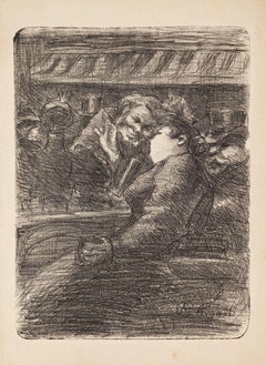 Conversation - Lithograph by Adolphe Albert - 20th Century