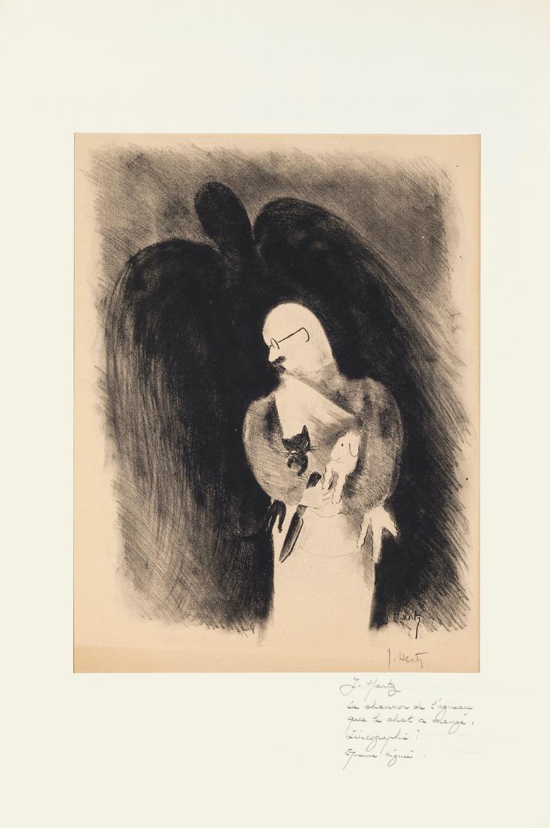 La Chanson de l'Agneau que le Chat eu Mangé -  by J.Hertz - XX century - Print by J. Hertz