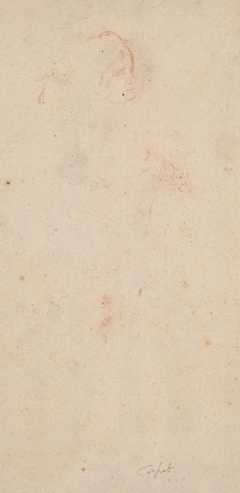 Donna - Disegno ad acquerello su carta - XX secolo - Art di Unknown