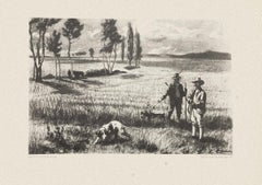 Hunting - Original Set Three Prints Artworks by Eugenio Cecconi - 1980