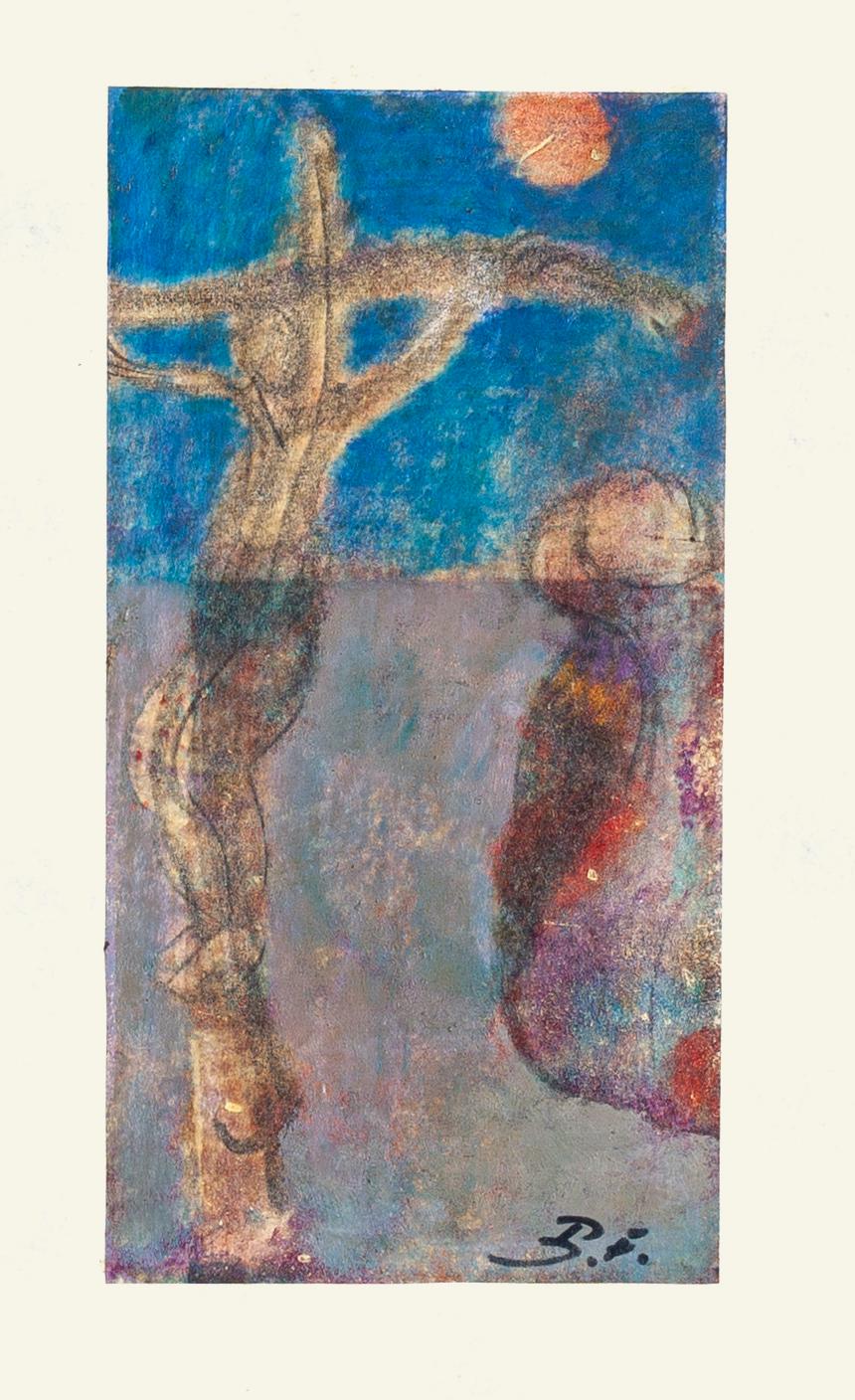 Crucifixion - Mixed Media - 20th Century - Art by Lise Fleuroy