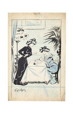 Brief - Zeichnung von Chevalier - 1901