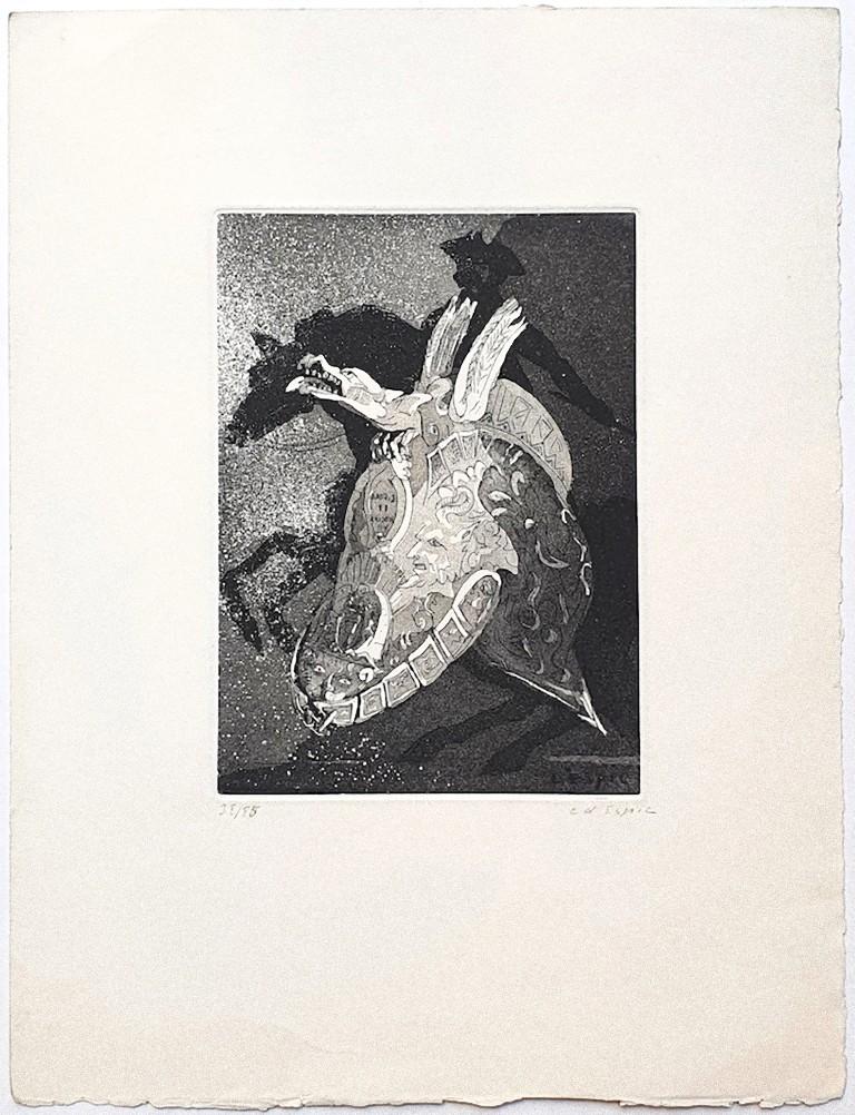 Sea Creature - Etching On paper by Christian Despic - 20th century