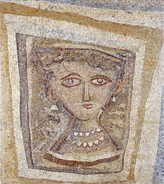 Busto di donna con collana di perle - Mosaico - 1947