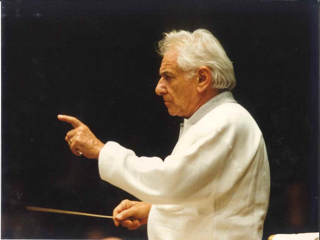 The Genius of Bernstein - Original Vintage Photograph by G. Passerini - 1980s