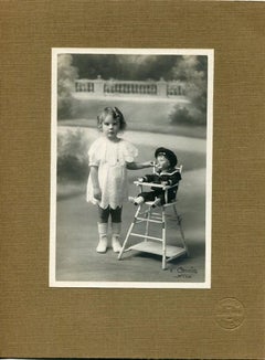 Photo of a Baby Girl by Cauvin Studio - Antique Photograph - Early 20th century