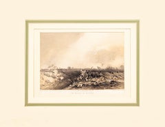 La battaglia di Magenta - Litografia colorata a mano di Carlo Bossoli - 1854