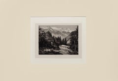 Alpi - Litografia su carta di A. Lauro - XX secolo